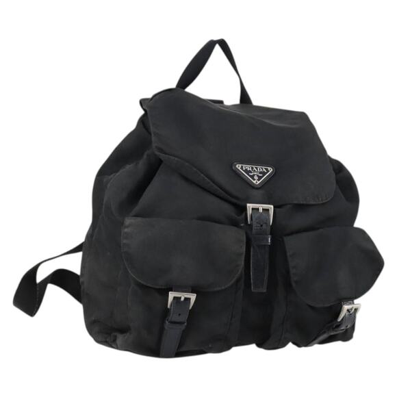 PRADA Backpack Nylon Black Silver - Picture 1 of 10